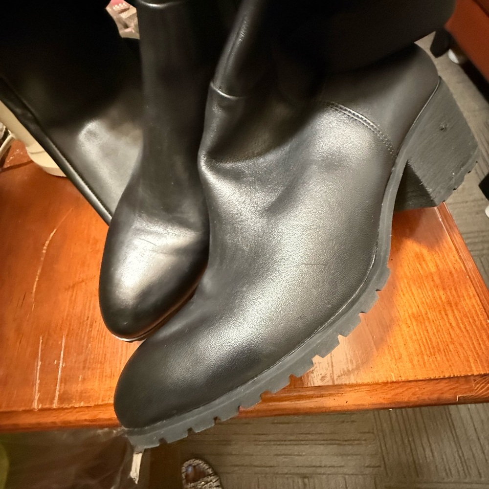 🔥GENUINE LEATHER Stylish Black Leather Boots